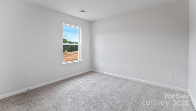 view of carpeted empty room