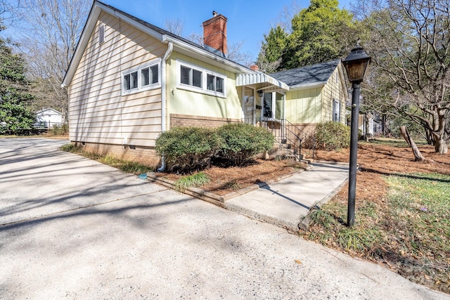 view of front of home