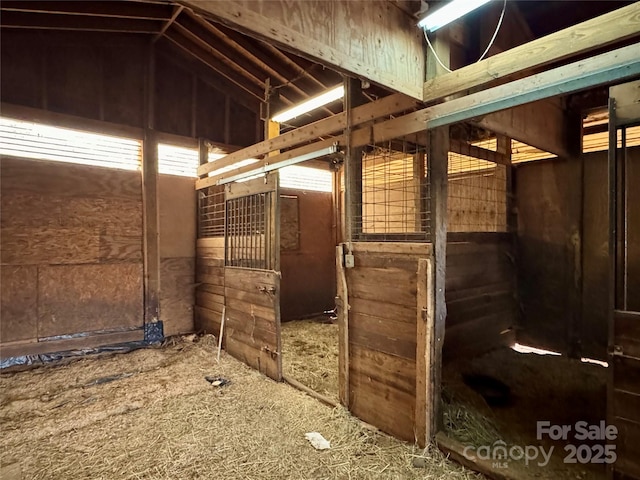 view of horse barn