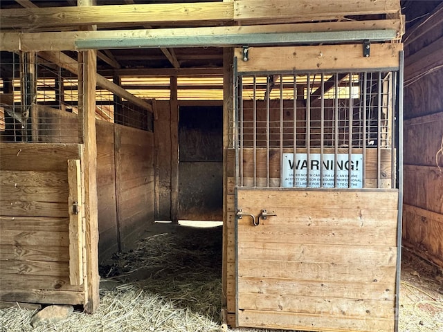 view of horse barn