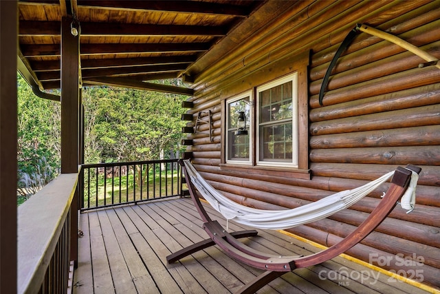 40/44 Chambers Dr, Weaverville, NC 28787 - view of wooden terrace