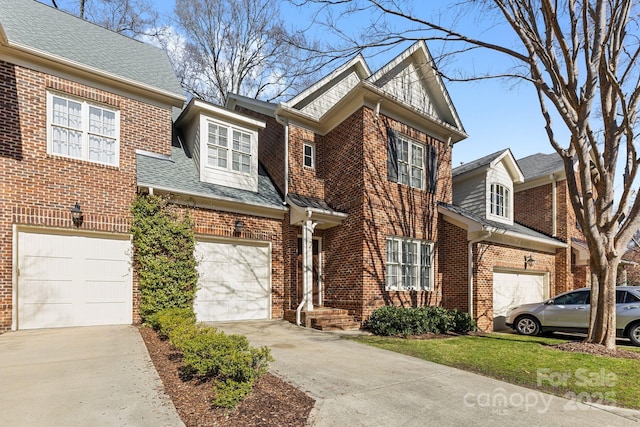 view of front of house featuring a garage