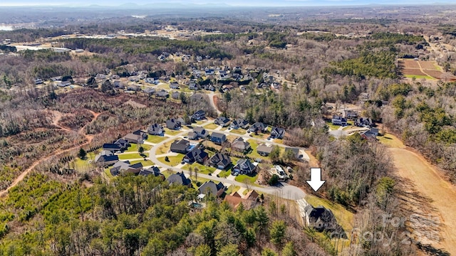 aerial view featuring a residential view