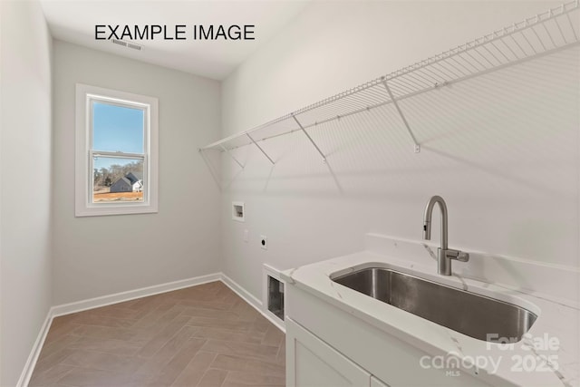 11016 Tyler Brook Ln Unit Oak0036, Mint Hill, NC 28227 - washroom featuring cabinet space, hookup for a washing machine, and electric dryer hookup