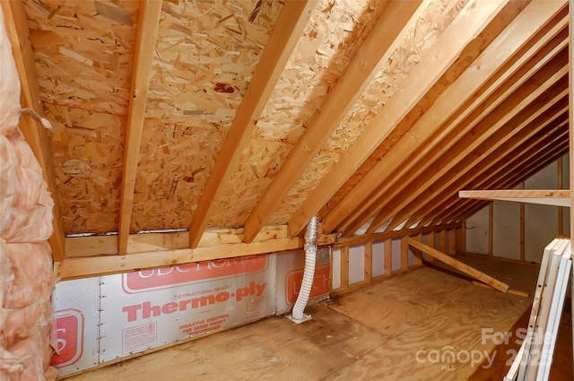 attic featuring visible vents