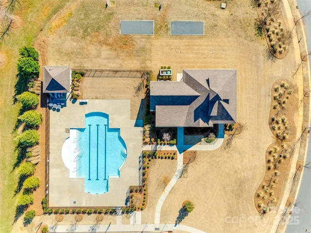 birds eye view of property