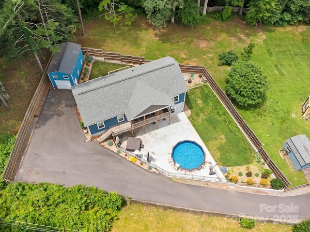 35 Dawson Steele Ct, Asheville, NC 28803 - view from above of property with a pool area