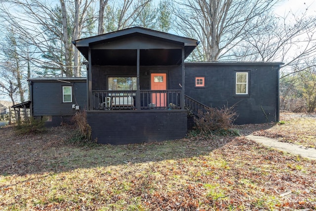 view of front of home with a porch