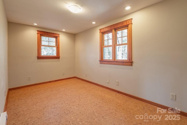 14 Woods Rd, Fairview, NC 28730 - unfurnished room featuring recessed lighting, light colored carpet, and baseboard heating