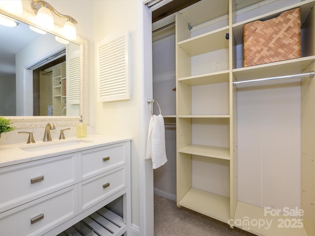 bathroom with vanity