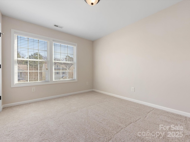 view of carpeted empty room