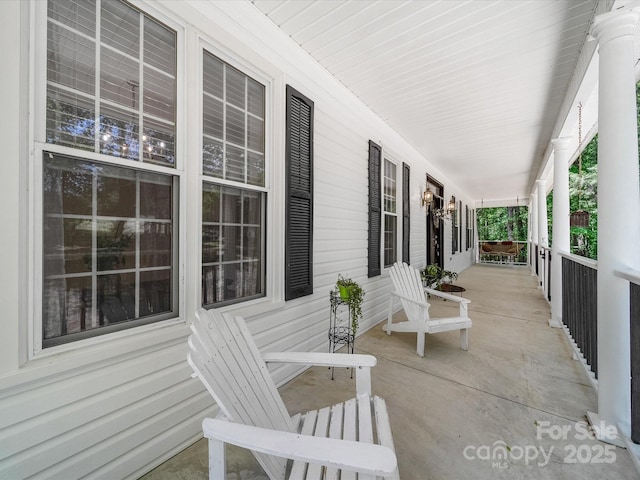 2988 Parks Lafferty Rd, Concord, NC 28025 - view of patio / terrace with covered porch