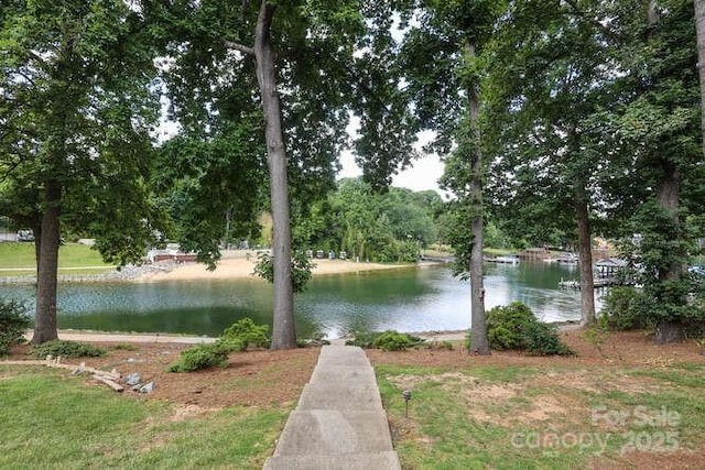 view of water feature