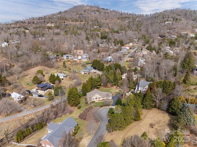 aerial view featuring a residential view