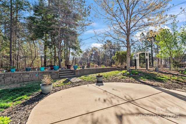 2439 Bergamot St, Fort Mill, SC 29708 - view of patio with a gate and fence