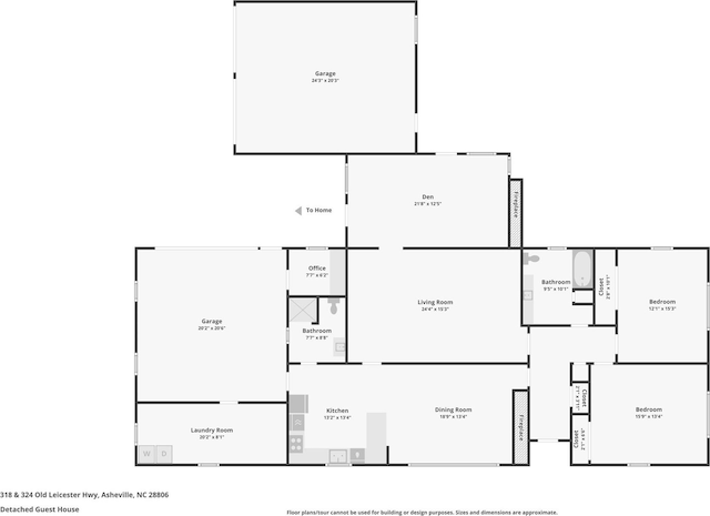 324 Old Leicester Hwy, Asheville, NC 28806 - view of home floor plan