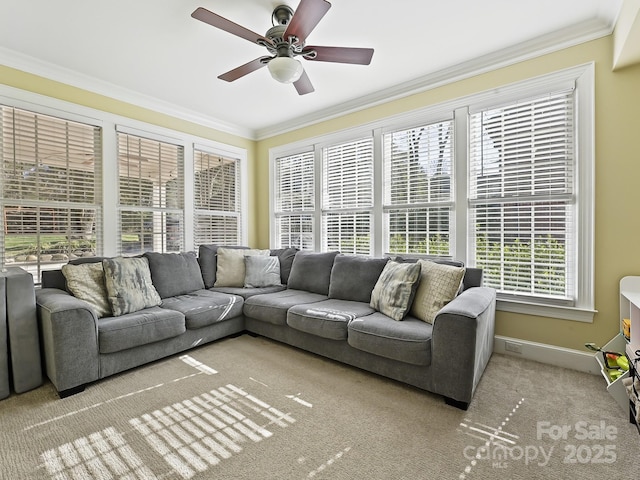 sunroom / solarium with ceiling fan