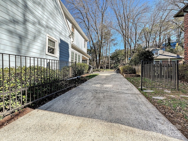 exterior space with fence