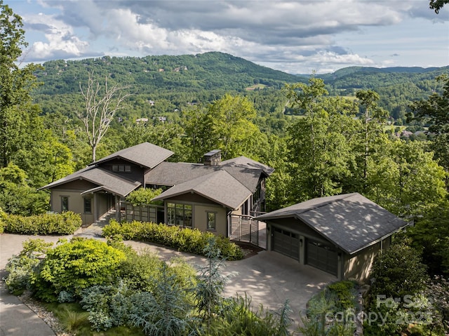 1121 Timberbluff Way, Arden, NC 28704 - view of mountain backdrop featuring a forest