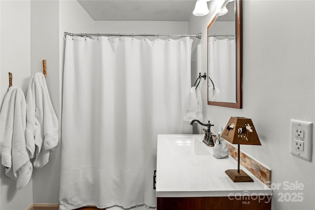 full bathroom featuring vanity