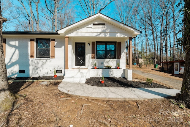 bungalow-style house featuring a porch