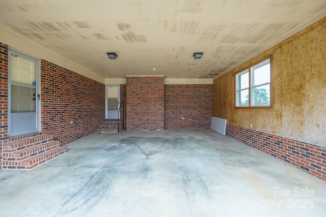 view of patio with a carport