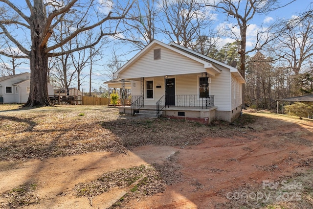1216 Innis Ave, Kannapolis, NC 28081 - bungalow-style home featuring covered porch