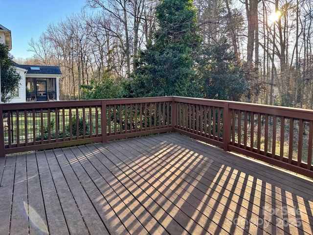 view of deck