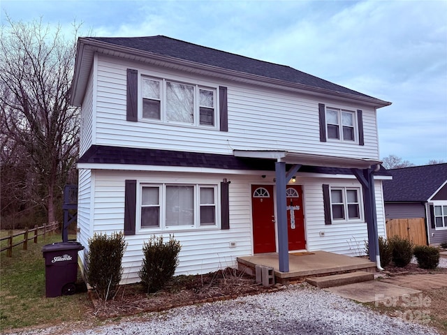 view of front of home