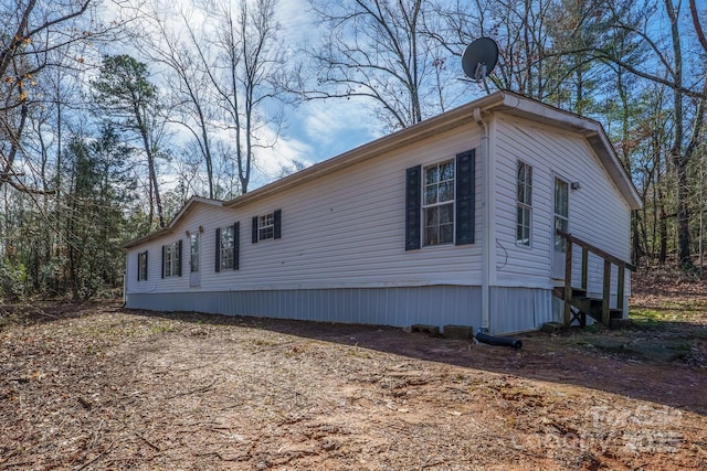 view of side of property