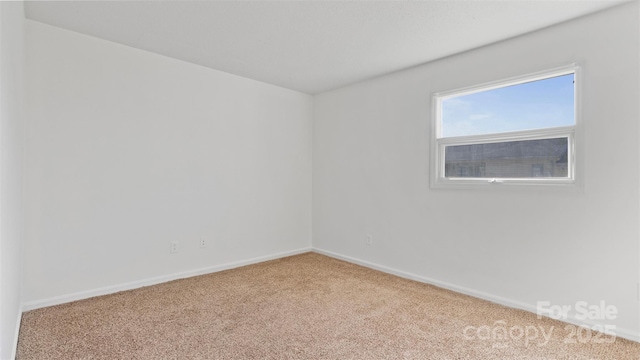 view of carpeted empty room