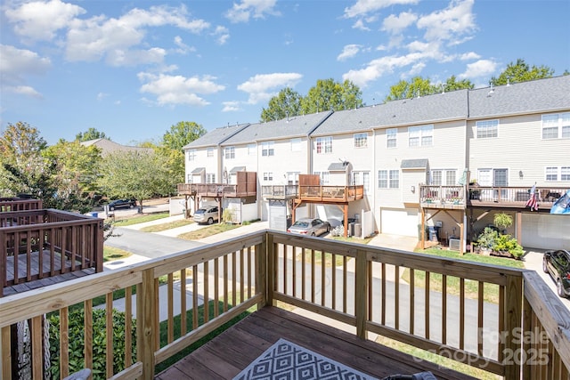 deck featuring a residential view