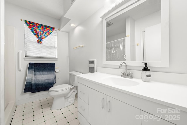 53 Hackberry Ln, Waynesville, NC 28785 - full bathroom featuring vanity, tile patterned floors, and curtained shower