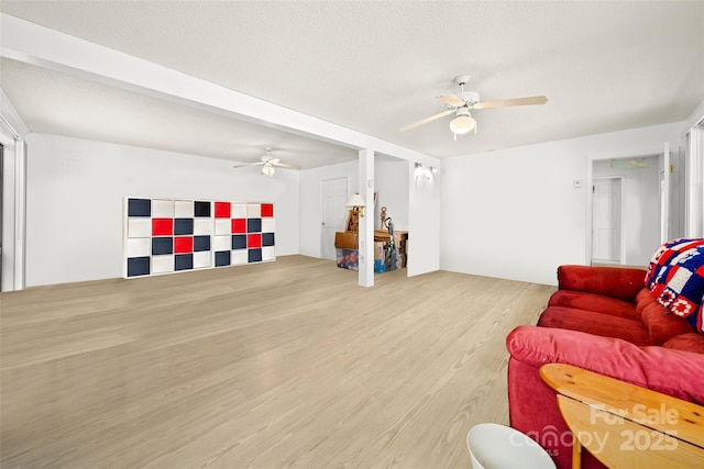 53 Hackberry Ln, Waynesville, NC 28785 - living room with a ceiling fan and wood finished floors