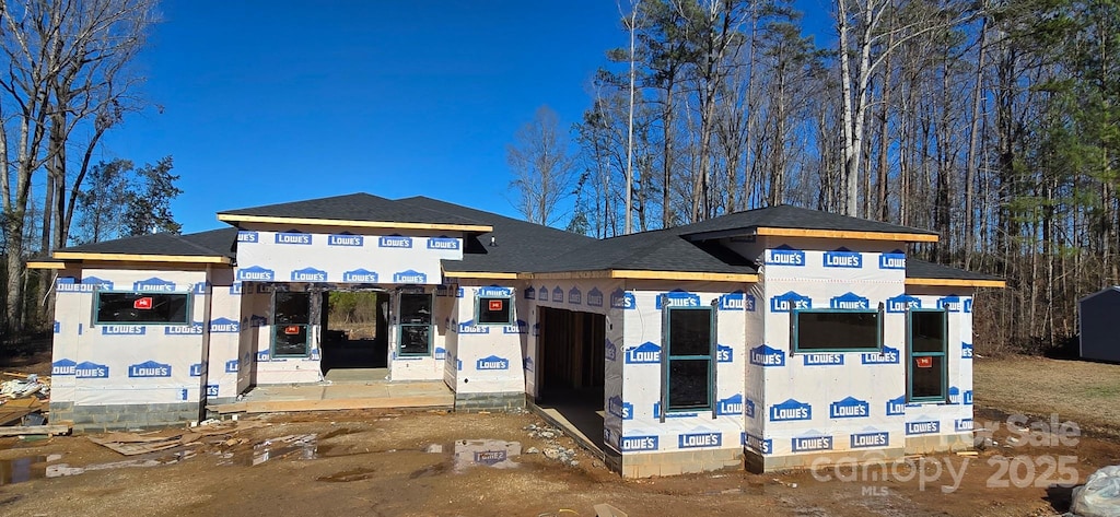 view of property under construction