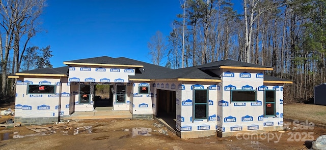 view of property under construction