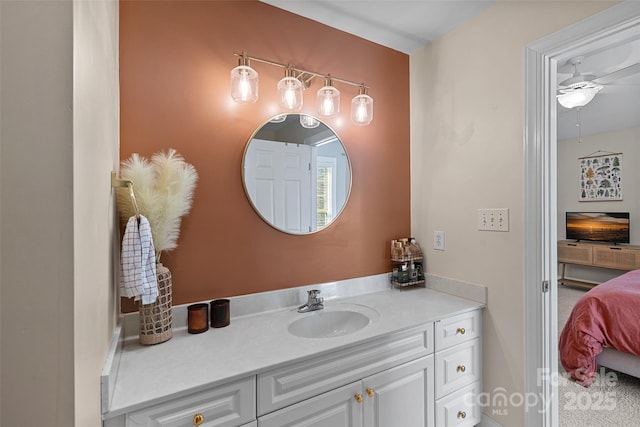 bathroom featuring vanity