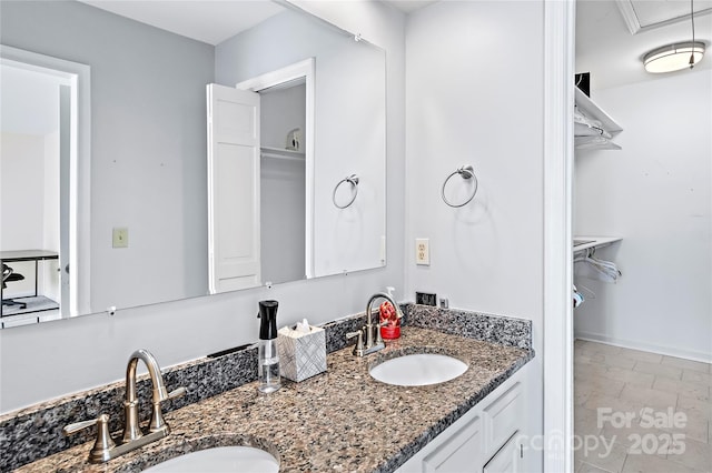 bathroom with vanity