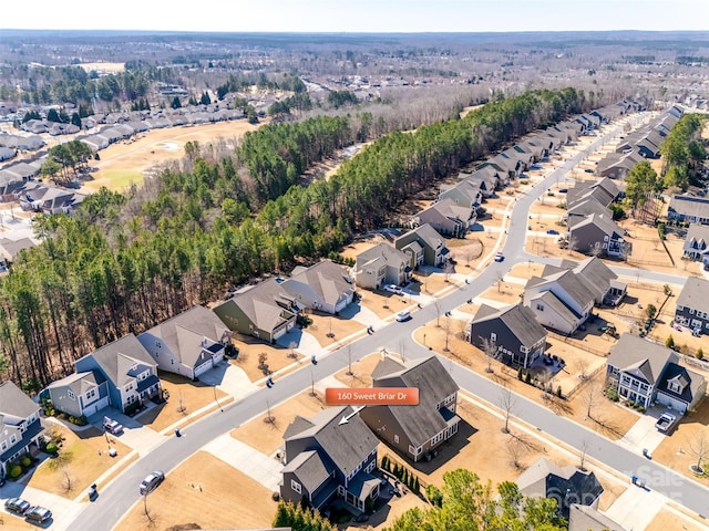 bird's eye view featuring a residential view