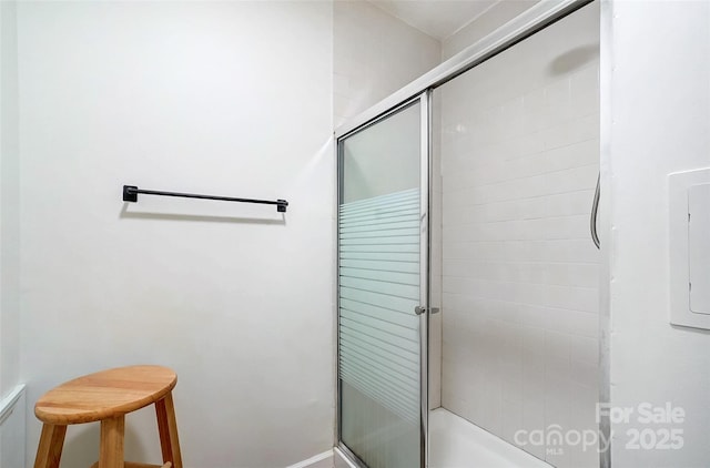 full bathroom with an enclosed shower