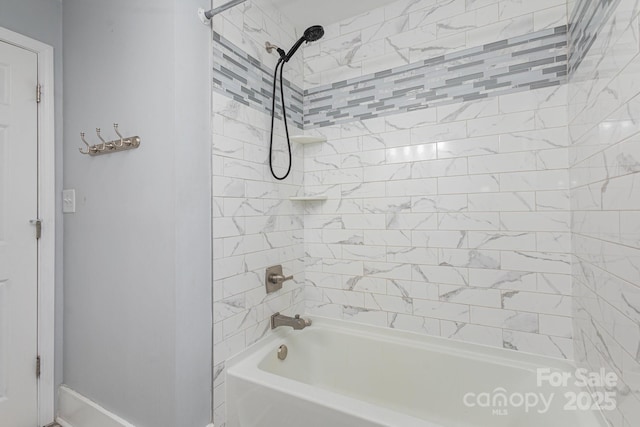 bathroom featuring shower / bathtub combination