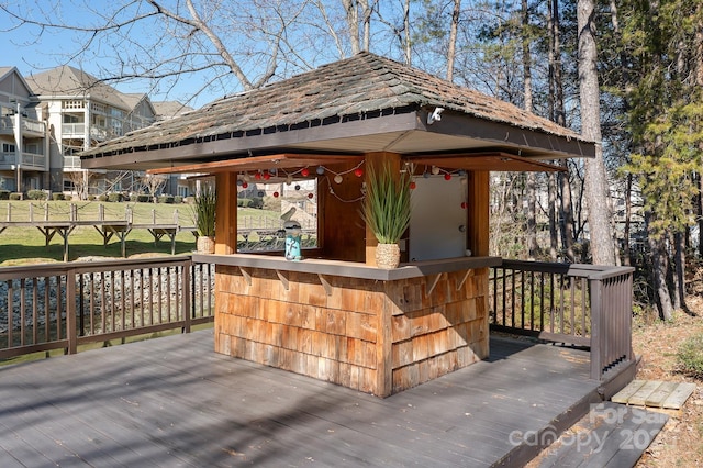 126 Emerald Dr, Mooresville, NC 28117 - wooden deck with a gazebo
