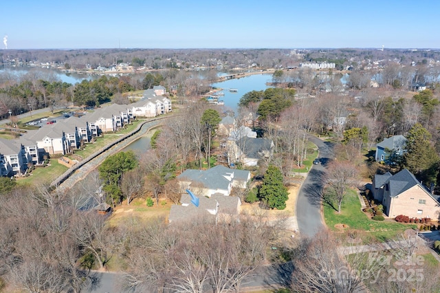 126 Emerald Dr, Mooresville, NC 28117 - birds eye view of property featuring a residential view and a water view