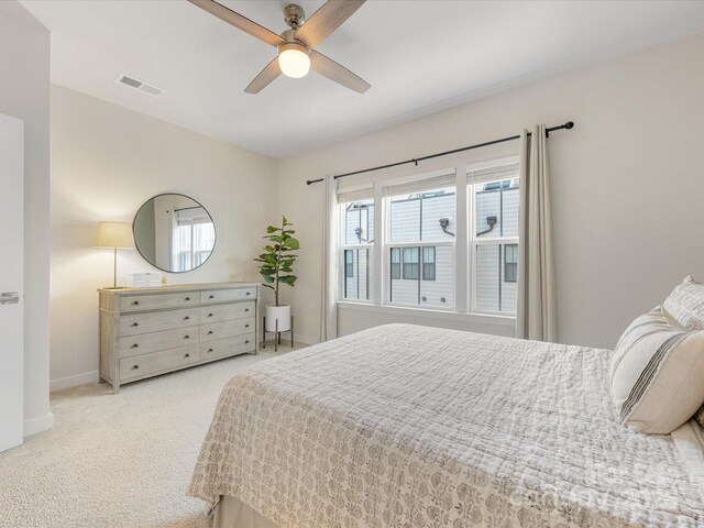 4010 Citra Ln, Charlotte, NC 28217 - carpeted bedroom featuring baseboards and ceiling fan