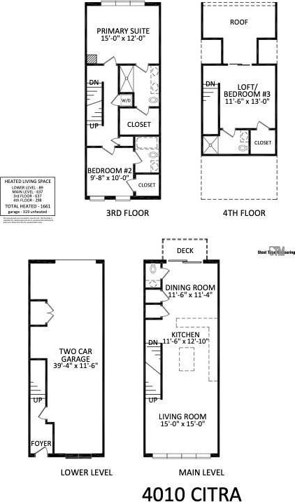 4010 Citra Ln, Charlotte, NC 28217 - view of home floor plan