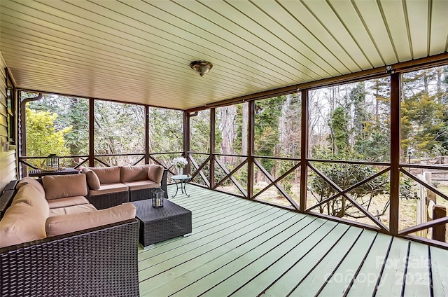 view of sunroom / solarium