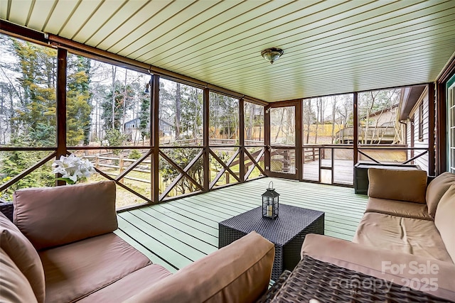 view of sunroom / solarium