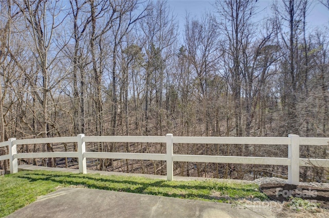 exterior space featuring fence