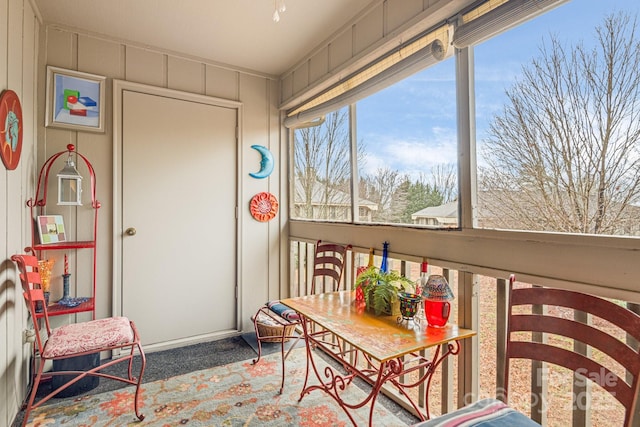 view of sunroom / solarium