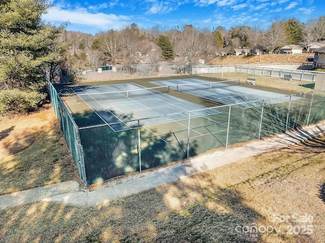 view of sport court